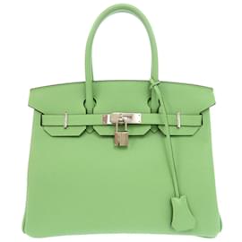 Hermès-Sac à main Hermes Birkin 30 en Epsom vert-Vert