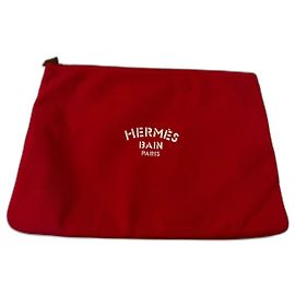 Pochette Hermès Bain Rouge Rouge