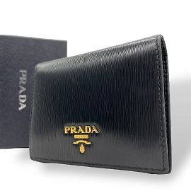 Portafoglio bi-fold Prada Vitello Move Nero