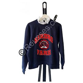 Pull Bleu Marine à Col Sandro  Autre