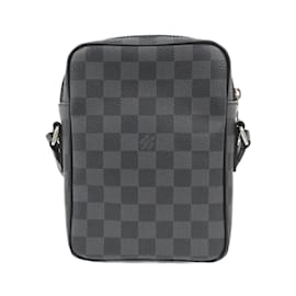 Louis Vuitton-Sac à épaule Louis Vuitton Damier Graphite Rem N41446-Damier ebène