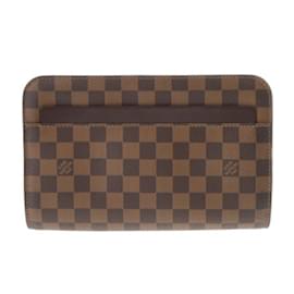 Louis Vuitton-Pochette et sac fourre-tout Louis Vuitton Damier Saint Louis marron-Marron,Damier ebène