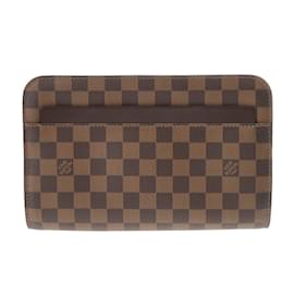 Louis Vuitton-Pochette et sac fourre-tout Louis Vuitton Damier Saint Louis marron-Marron,Damier ebène
