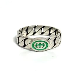 Gucci-Gucci Men's Interlocking G Silver Ring-Other