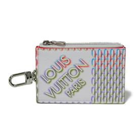 Louis Vuitton-Louis Vuitton Coin Case Double Zipped Card Holder-White