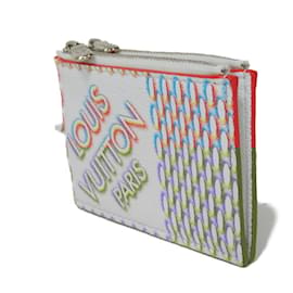 Louis Vuitton-Louis Vuitton Coin Case Double Zipped Card Holder-White