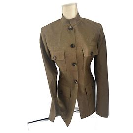 Céline Jacke aus Wolle Bronze Größe 36 Bronze
