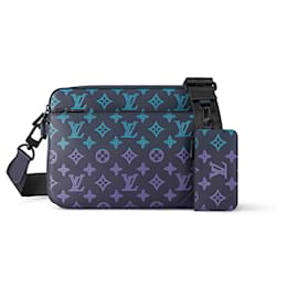 Louis Vuitton-Messager LV Trio nouveau bleu-Bleu