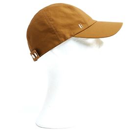 Boné Hermès Miles H T59 Algodão Twill Tabaco Tamanho L Hermes Caramelo