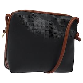 Autre Marque-BOTTEGA VENETA Shoulder Bag PVC Black Brown gold Auth bs25135-Brown,Black,Golden