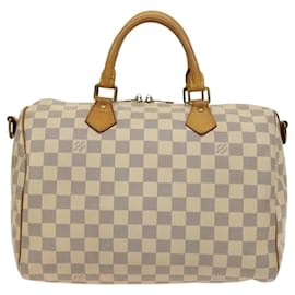 Louis Vuitton-LOUIS VUITTON Damier Azur Speedy Bandouliere 30 Hand Bag 2way N41052 Auth 116527-Other