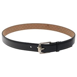 Cinto de couro GUCCI Outlet 39,4"" preto 201766 Auth sw382 Preto