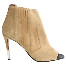 Escarpins Balmain en daim marron taille 40 Marron