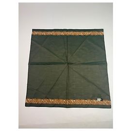 Céline Cachecol vintage Celine verde marrom Verde
