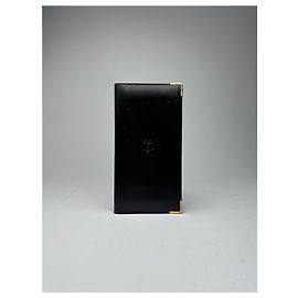 Céline Vintage Celine Leather card holder ID holder black Black