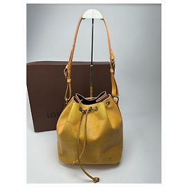 Bolsa Noe de couro EPI vintage da Louis Vuitton amarela Amarelo