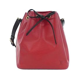 Louis Vuitton-Louis Vuitton Epi Petit Noe Shoulder Bag-Black,Red