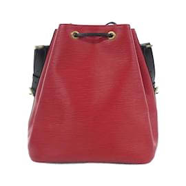 Louis Vuitton-Louis Vuitton Epi Petit Noe Shoulder Bag-Black,Red