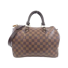 Louis Vuitton-Louis Vuitton Damier Speedy Bandouliere 30cm Boston Bag-Damier ebene