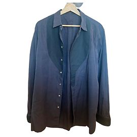 Camicia Louis Vuitton in cotone blu navy Taglia L Blu navy