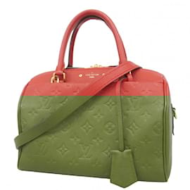 Louis Vuitton-Louis Vuitton Monogram Empreinte Speedy Bandouliere 25 Handbag-Fuschia