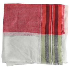 Hermès-Cashmere scarf-Red