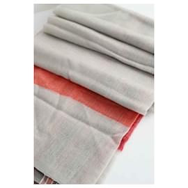 Hermès-Cashmere scarf-Red