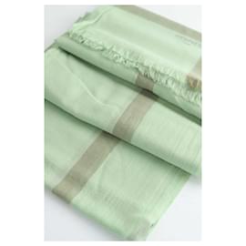 Hermès-Cashmere scarf-Green