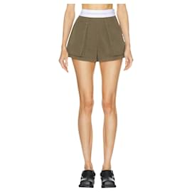 Alexander Wang-Alexander wang high-waisted cargo rave short US6-Khaki