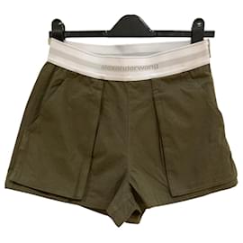Alexander Wang-Alexander wang high-waisted cargo rave short US6-Khaki