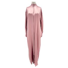 Autre Marque Vestido de seda satinada rosa OUD Rosa