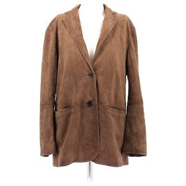 Zara Braune Wildlederjacke Braun