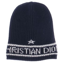 Christian Dior Gorro de lã marinho Azul marinho