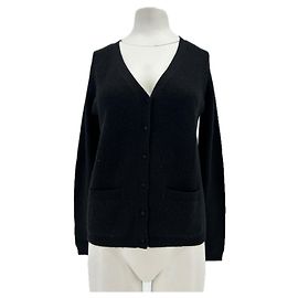Autre Marque Kaschmir-Cardigan Schwarz