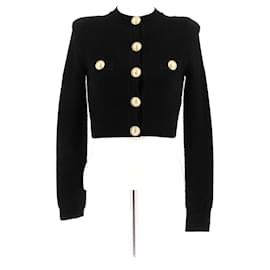 Balmain Schwarzer Cardigan Schwarz