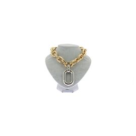 Paco Rabanne Collana dorata/argento "XL Link" D'oro