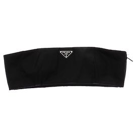 Prada Schwarzer Bandeau-BH Schwarz