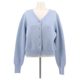The row-Cardigan en laine-Blue