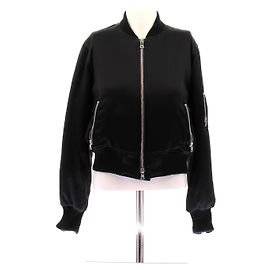 Amiri Seidenbomber Schwarz