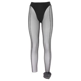 Thierry Mugler Collant trasparente nero Nero