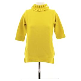 Autre Marque-Pull en laine jaune-Yellow