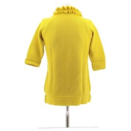 Autre Marque-Pull en laine jaune-Yellow