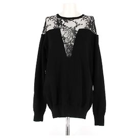 Givenchy Suéter negro con encaje Negro