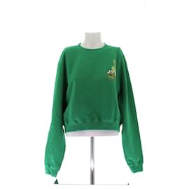 Off White-Sweatshirt vert-Green