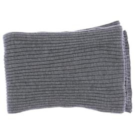 Autre Marque-Écharpe en laine grise-Grey
