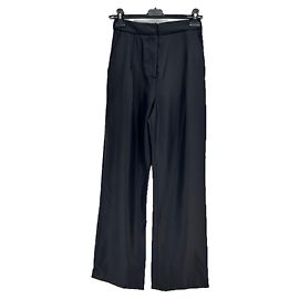 Autre Marque Calça de lã misturada "Jade" Preto