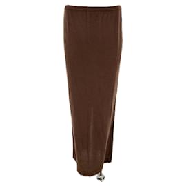 Autre Marque-Jupe en cachemire-Brown