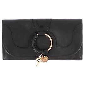 See by Chloé Cartera de cuero texturizado "Hana" Negro