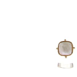 Autre Marque Goldring und Halbedelstein Golden