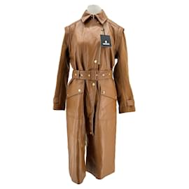 Mackage-Trench-coat en cuir-Brown